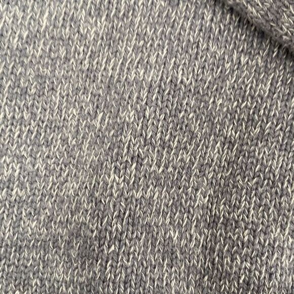 Eddie Bauer 1/4 Zip Pullover Marled Cotton Sweater Grey Tall‎ Large - Picture 11 of 16